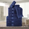 Luxury Cotton Heavyweight Ultra-Plush 9 Piece Towel Set by Blue Nile Mills - 2 of 4