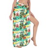 HAPPY BAY Women's Beachwear Summer Beach Bikini Wraps Sarong Coverups Wrap Skirt Swimsuit Swimwear Swim Cover Up for Women One Size Green,Tree - 3 of 4