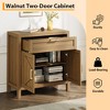 TROPOW 34.3" Modern Farmhouse Buffet Cabinet,2-Door Sideboard with Adjustable Shelf, Slim Console Coffee Bar for Entryway, Living Room & Kitchen - 2 of 4