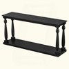 KIGFTSOD Vintage Wood Grain Console Table with Bottom Shelf and Four Vase Legs, Suitable for Entryway, Hallway, Living Room, Bedroom - 4 of 4