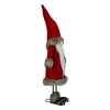 Northlight Standing Santa Gnome with Faux Fur Christmas Figurine - 17" - Red - 3 of 4