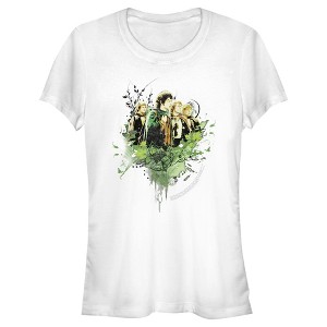 Juniors Womens Lord of the Rings Fellowship of the Ring Hobbit Paint Splatter T-Shirt - 1 of 4
