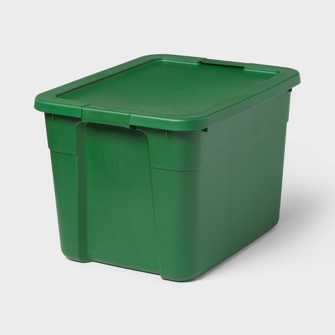 Green storage tote sale