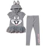 LOONEY TUNES Buggs Bunny Girls Cosplay T-Shirt Dress and Leggings Outfit Set Little Kid to Big Kid