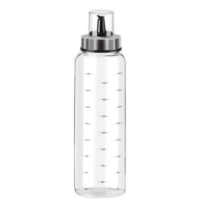Unique Bargains Kitchen Cooking Stainless Steel Spout Accurate Pour Drip-Free Dispenser Bottle with ML Marks - 1 of 4