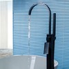 Single-Handle Freestanding Floor Mount Roman Tub Faucet Bathtub Filler with Hand Shower - 2 of 4