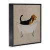 Stupell Industries Beagle In Tub Bathroom Pet, 24" x 24" - 3 of 4
