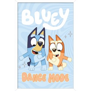 Trends International Bluey (2018) - Bluey and Bingo Dance Mode Framed Wall Poster Prints - 1 of 4