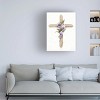 Trademark Fine Art -Kathleen Parr Mckenna 'Easter Blessing Cross Ii' Canvas Art - 2 of 4