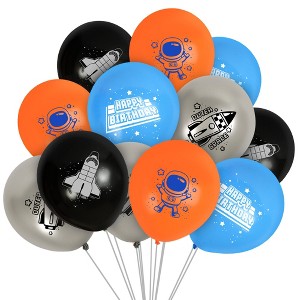 Treasures Gifted Outer Space Party Balloons - Outer Space Party Supplies - 24 Pack - 1 of 1