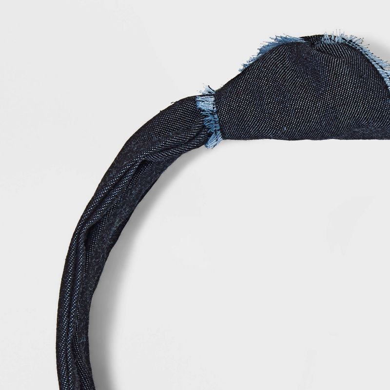 Denim Top Knot Headband - Universal Thread&#8482; Black Denim, 4 of 5
