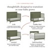 Babyletto Palma Mid-Century 4-in-1 Convertible Crib with Toddler Bed Conversion Kit - Olive - 3 of 4