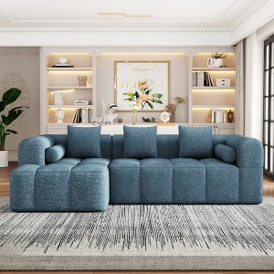 JUJABU 101.2" Sectional Sofa with Deep Seating and Two Side Pockets for Living Room - 1 of 4