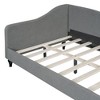 NicBex Twin/Full Size L-Shaped Linen Daybed with Solid Wood Legs for Bedroom,Living Room,Apartment - 4 of 4