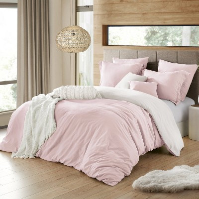 Swift Home | 3-Piece Reversible Solid Microfiber Duvet Cover Set (Comforter/Duvet Insert Not Included)
