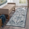 Machine Washable Vintage Area Rug Distressed Soft Indoor Carpet, Stain-Resistant Non-Slip Low Pile Rug for Bedroom, Dining, Office - 4 of 4