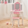 Fantasy Fields Gisele Polka Dot Kids Vanity Table & Stool with LED - 3 of 4