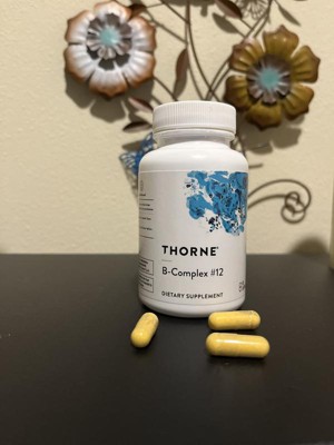 Thorne B-complex #12 - Vitamin B Complex With Active B12 And Folate ...