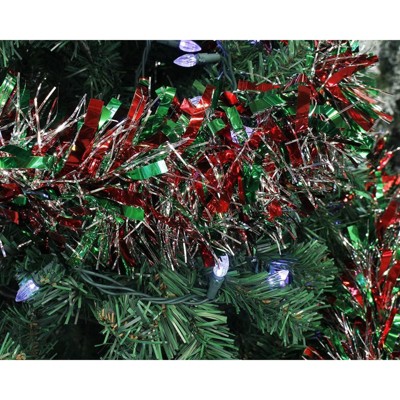 6-Pack Multicolor Christmas Tinsel Garland Decoration