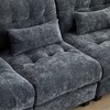 Modular Sectional Sofa with Ottomans, Chenille Fabric Sofa Couch with 4-Position Adjustable Backrest & Pillows - ModernLuxe - 4 of 4