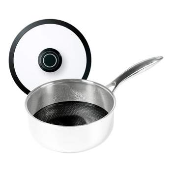 Frieling Black Cube, Saucepan w/ Lid, 8" dia., 2.5 qt., Stainless steel/quick release