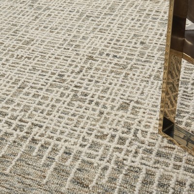 Vail Ivory and Earth Tone Hand-Tufted Wool Area Rug