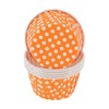 Unique Bargains Polka Dot Curled Rim Disposable Baking Cups Greaseproof Paper 2.56"x1.57" 50 Pcs - 3 of 4