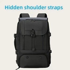 Hachikiko Anti-Theft Laptop Backpack with Shoe Compartment - Convertible Business Hiking Travel Bag, Durable Nylon Daypack for Men & Women - 1 of 4
