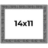 PosterPalooza | Photo Size Distressed Black Picture Frame - UV Acrylic, Foam Board Backing, Hanging Hardware - 2 of 4