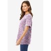 Woman Within Women's Plus Size Perfect Printed Short-Sleeve Crewneck Tee - 4 of 4