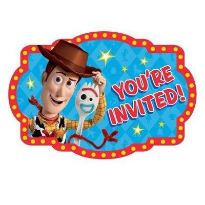 Birthday Express Toy Story 4 Postcard Invitations - 8 Pack