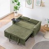 CAVINAS Space-Saving Convertible Sofa,Corduroy Sofa Bed with Movable Tabletop & USB Port,Multi-Functional Sofa Bed for Living Room - 3 of 4