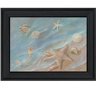 HomeRoots Seashore Star Black Framed Print Wall Art