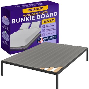 Continental Sleep, 0.75-Inch Heavy Duty Vertical Mattress Support Wooden Bunkie Board/Slats With Cover - 1 of 4
