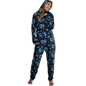 The Polar Express Adult Believe Hooded One-Piece Footless Sleeper Union Suit - 1 of 4