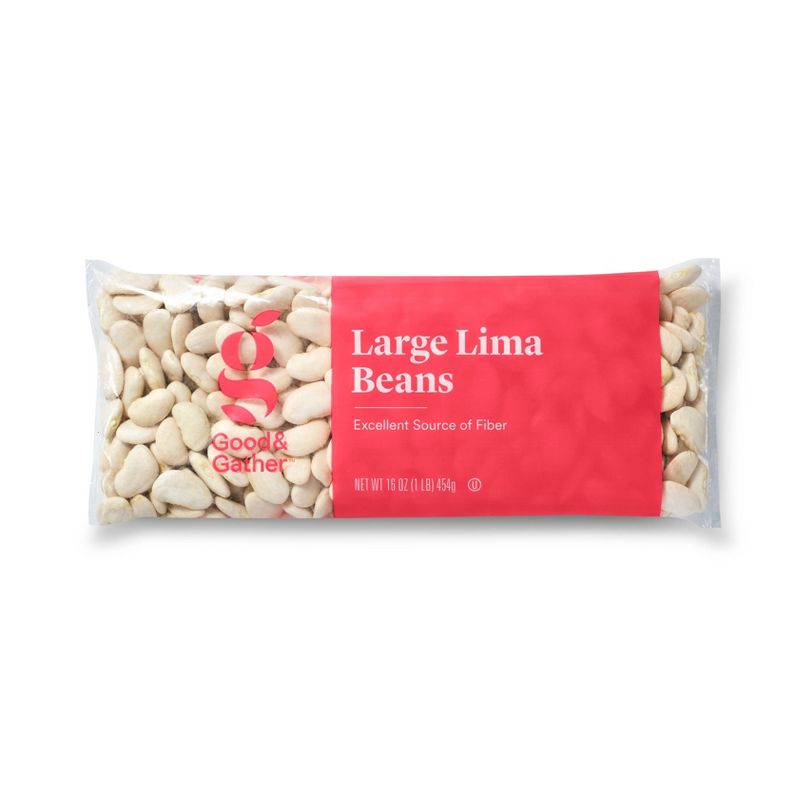 Dry Large Lima Beans - 1lb - Good &#38; Gather&#8482;, 1 of 5