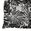 Marta Barragan Camarasa Wild abstract jungle on black Round Floor Pillow - Deny Desings - 3 of 4