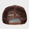 Men's Western Cotton Trucker Baseball Hat - Mighty Fine Brown - 3 of 4