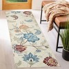 Floral Rug Vintage Distressed Rug Colorful Indoor Floor Mat Washable Accent Rug - 2 of 4