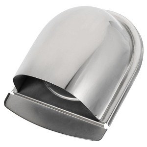 Unique Bargains Exterior Wall Grille Louvered Stainless Steel Outdoor Exhaust Air Vent Cover - 1 of 4