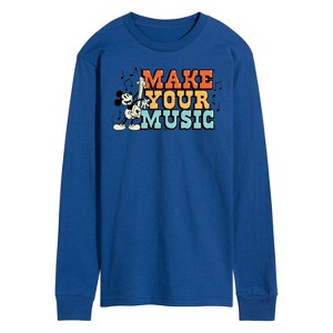 Men's - Disney - Make Your Music Long Sleeve Graphic T-Shirt - 1 of 4