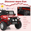 Infans 12V Kids Ride On Truck Remote Control Electric Car w/Lights&Music Red - 2 of 4