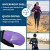 TrailHeads Womens Running Gloves - Touchscreen Fingers & Convertible Waterproof Mitten Shell - 4 of 4