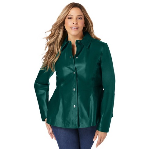 Roaman's Women's Plus Size Short Faux-fur Coat - 5x, Gray : Target