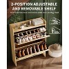 Slim Shoe Storage Cabinet with 2 Drawers, Freestanding Hidden Entryway Shoe Rack, Modern Space-Saving Metal-Leg Organizer Unit - 3 of 4