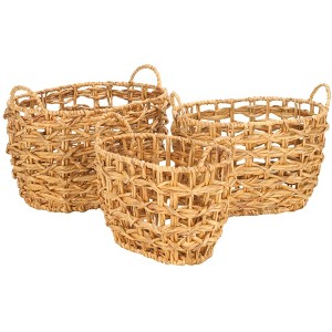 Langdon Set Of 3 Baskets - Natural - Safavieh - 1 of 4