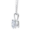 Pompeii3 2 ct Solitaire Lab Created Diamond Pendant available in 14K and Platinum - image 2 of 4