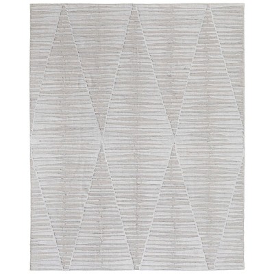Elias Modern Geometric Ivory/Tan Area Rug