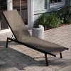 Emma and Oliver Set of 2 Textilene Adjustable 5 Position Patio Chaise Lounge and Metal Frame - 4 of 4