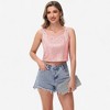Anna-Kaci Women's Sequin Square Neck Tank Top with Sleeveless Design and Cropped Fit - 4 of 4